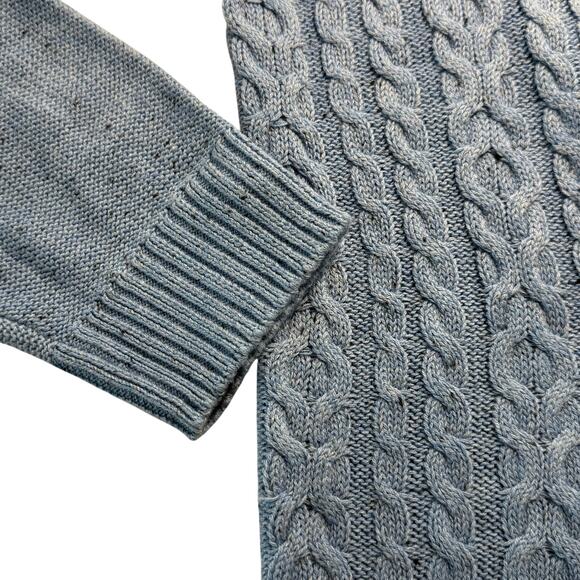 Croft & Barrow Blue Cable Knit Women’s XL – Cotton Blend Holiday Sweater - Picture 4 of 12